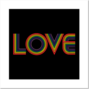 Rainbow Love Posters and Art